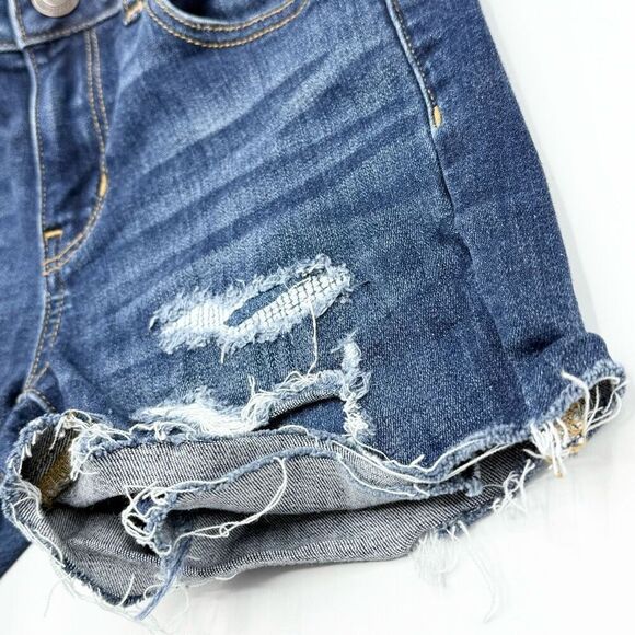 American Eagle Outfitters Shortie Cut Off Stretch Denim Shorts - Women’s US 4 - Picture 3 of 11